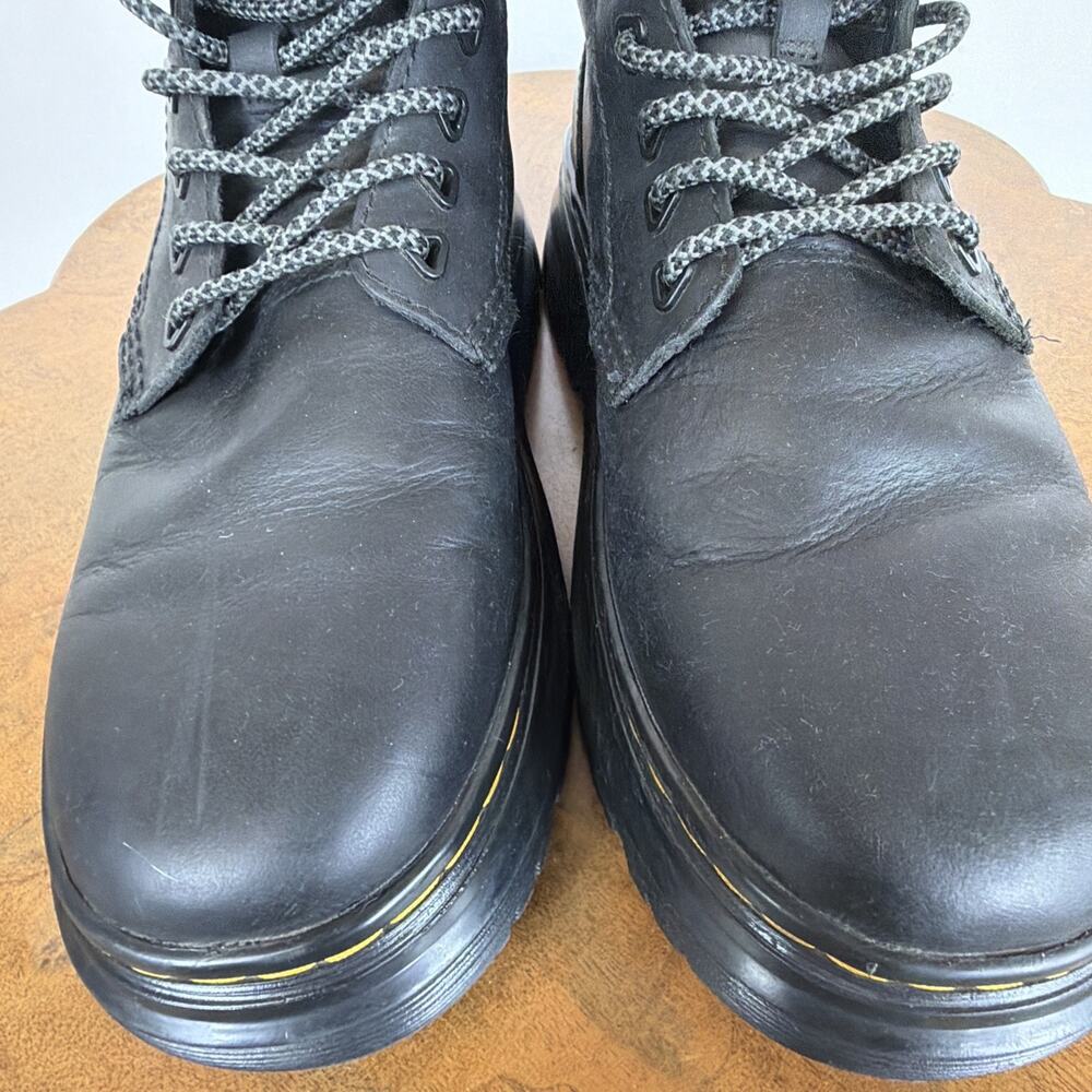 Dr. Martens Black Tarik Utility Boots Lace Up Speed Hooks Unisex Womens 8 Mens 7 - Picture 4 of 8